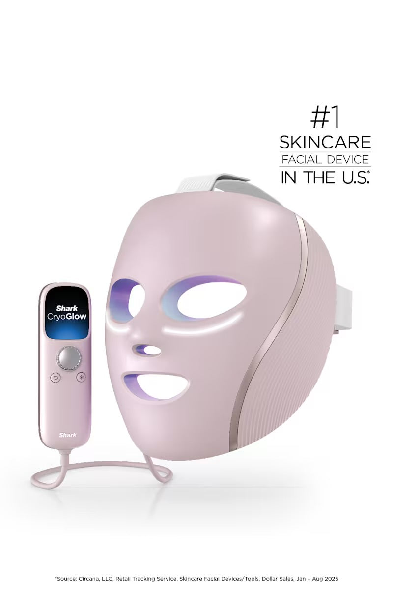 Shark CryoGlow™ LED Face Mask – Rose Glow
