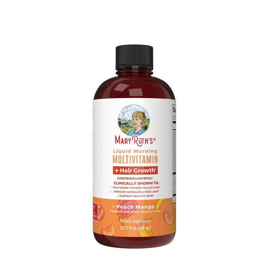MaryRuth’s Peach Mango Morning Liquid Multivitamin + Hair Growth