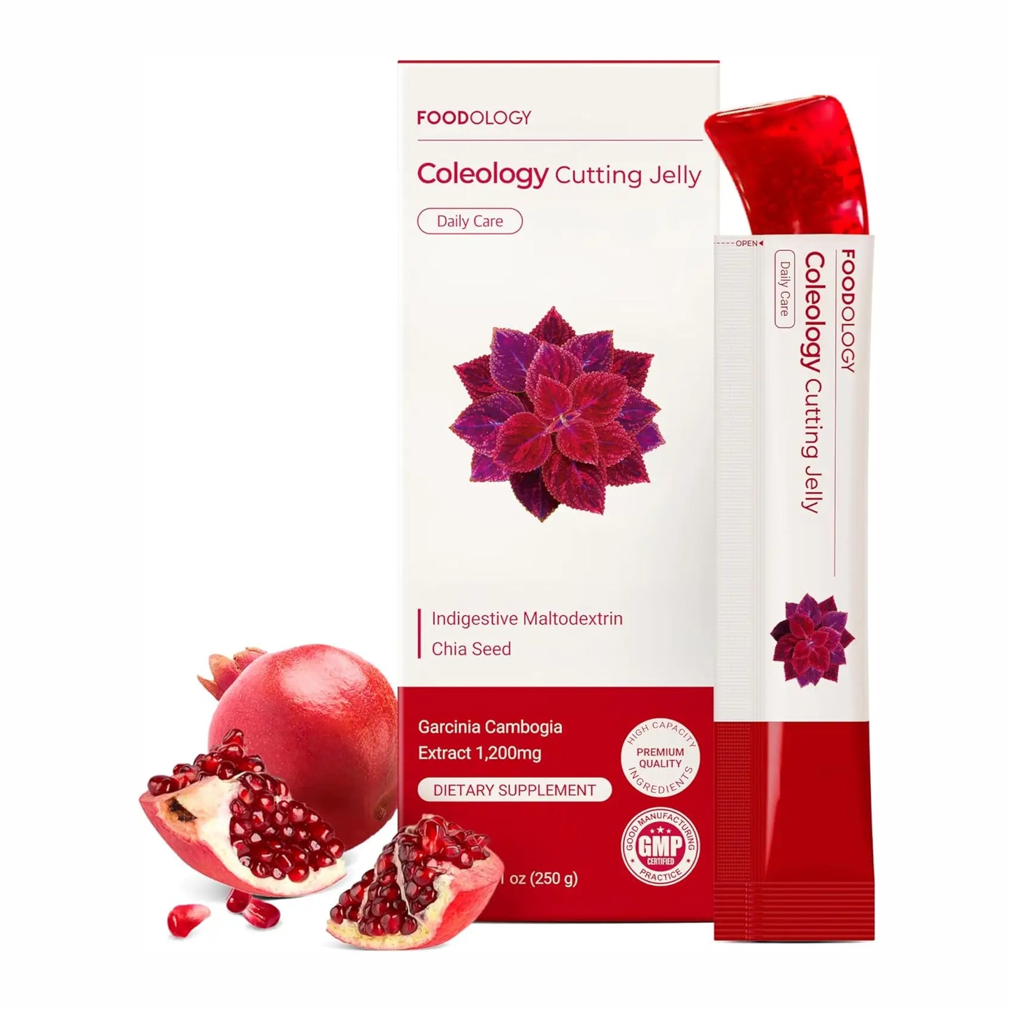 Foodology Coleology Cutting Stick Jelly Pomegranate 10 sticks