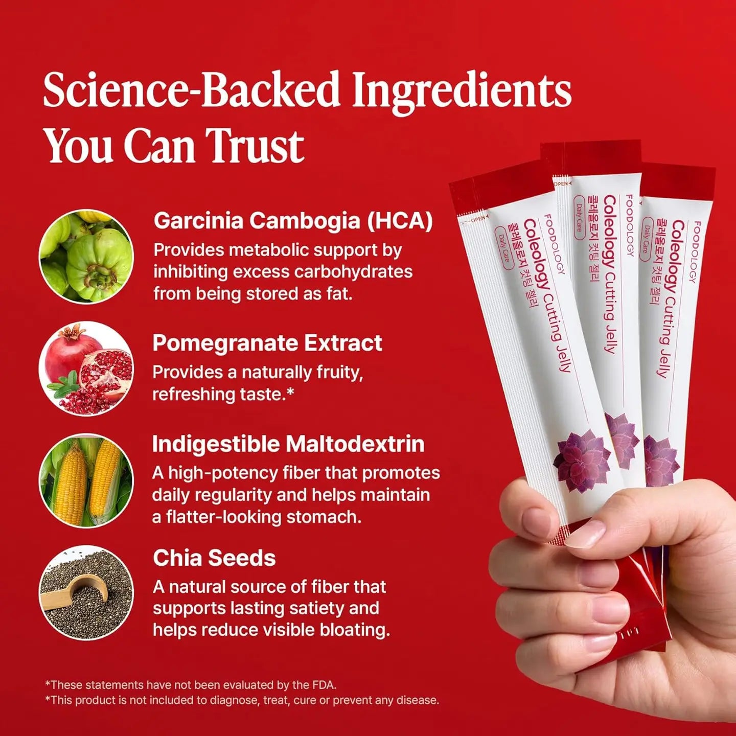 Foodology Coleology Cutting Stick Jelly Pomegranate 10 sticks