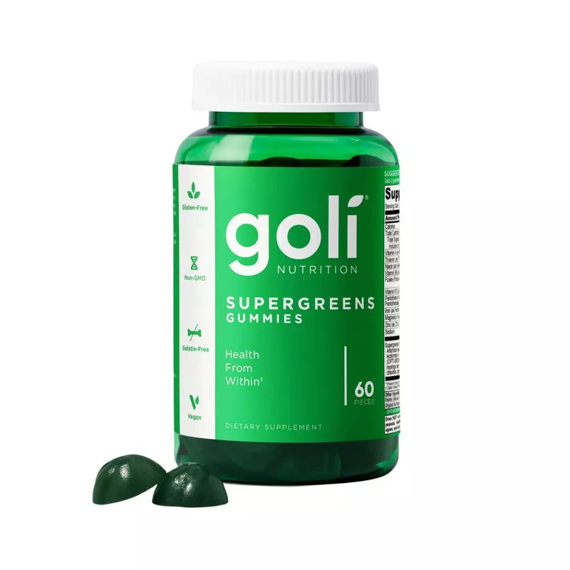 Goli Super Greens Raspberry Citrus Gummies 30 servings