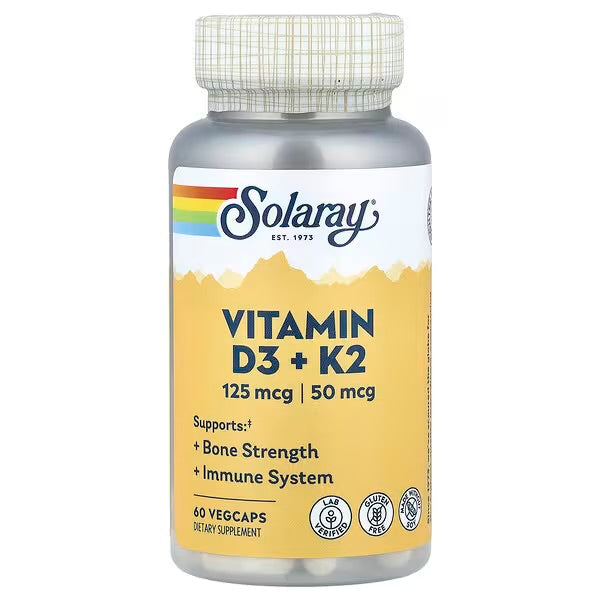 Solaray Vitamina D3 + K2