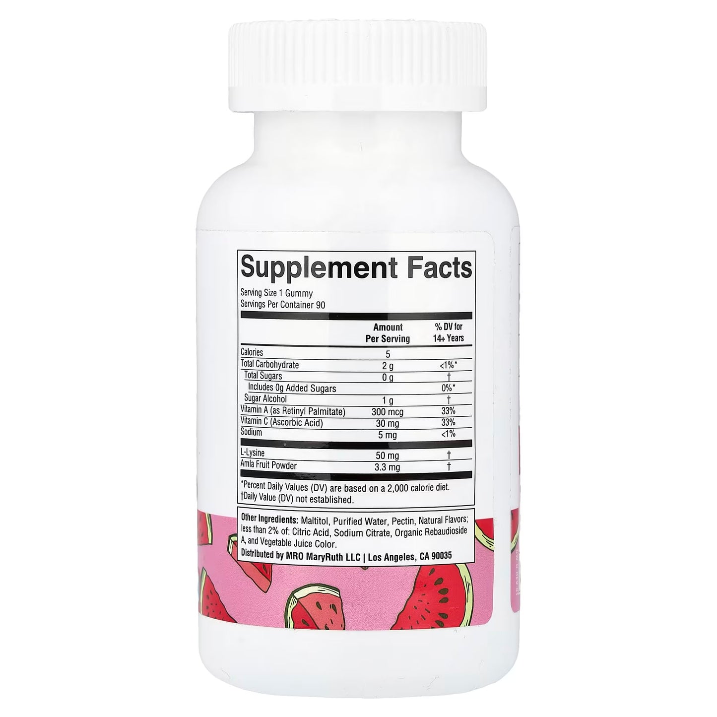 MaryRuth’s Vegan Collagen Boost Gummies Watermelon 90 unidades
