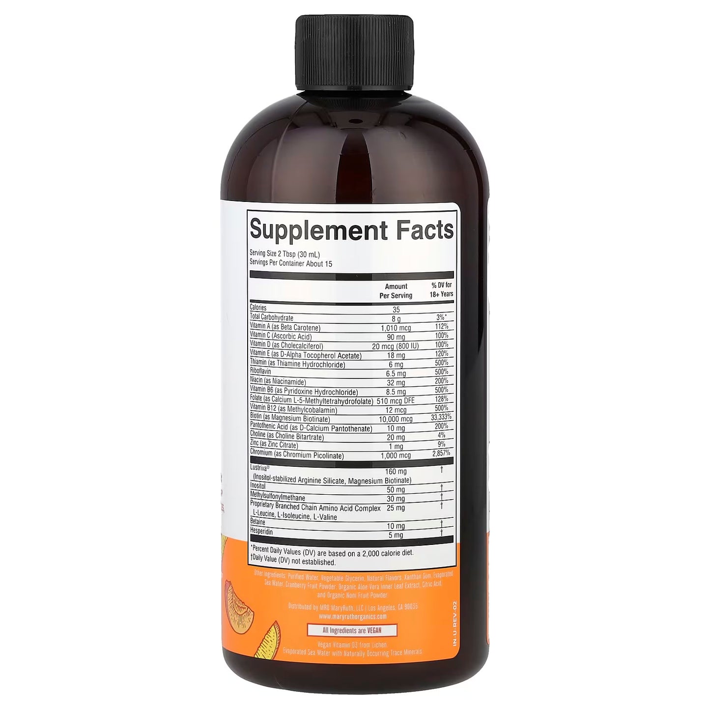 MaryRuth’s Multivitamínico Líquido Morning Raspberry 30 fl oz