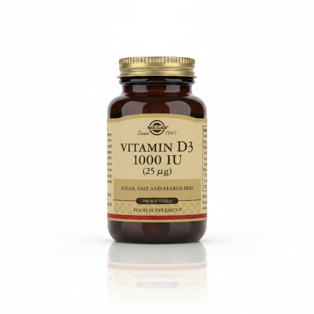 Solgar Vitamina D3 1000 IU – 100 Cápsulas Blandas